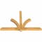 Ekena Millwork Redmond Rough Sawn Timber Gable Bracket, Western Red Cedar, 72"W x 48"H x 4"D x 4"F, 16/12 Pitch GBW072X48X0404RED00RWR - alternate 2